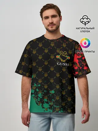 Мужская футболка оверсайз / GUSSI / ГУСИ