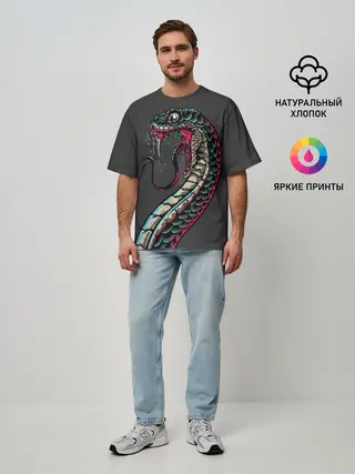 Мужская футболка оверсайз / Viper