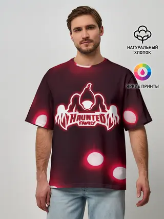 Мужская футболка оверсайз / KIZARU: HAUNTED FAMILY.