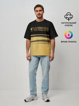Мужская футболка оверсайз / Ливерпуль. Футбольный клуб.