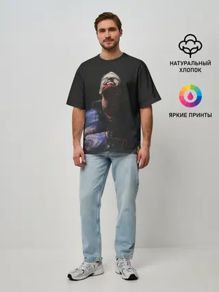 Мужская футболка оверсайз / Фараон вампир