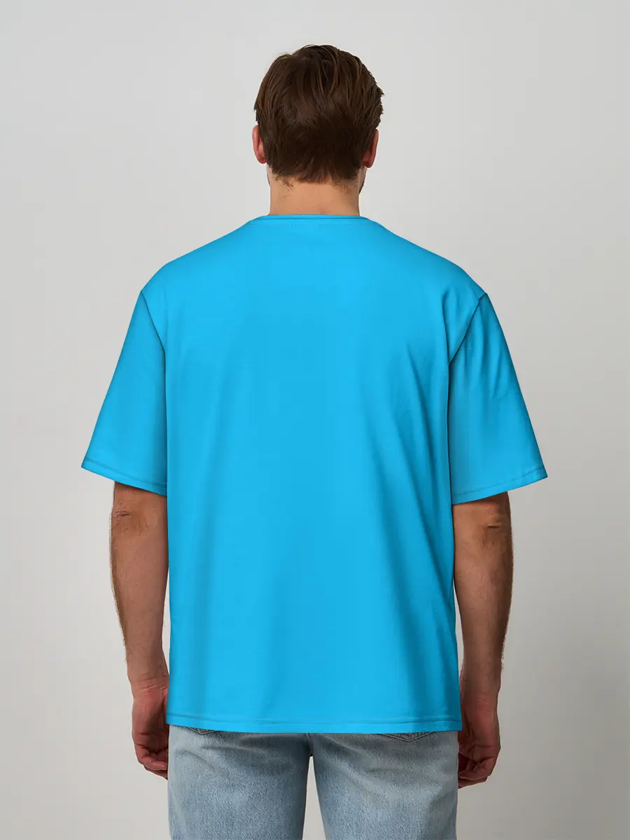 Мужская футболка оверсайз / Boyfriend and Monster