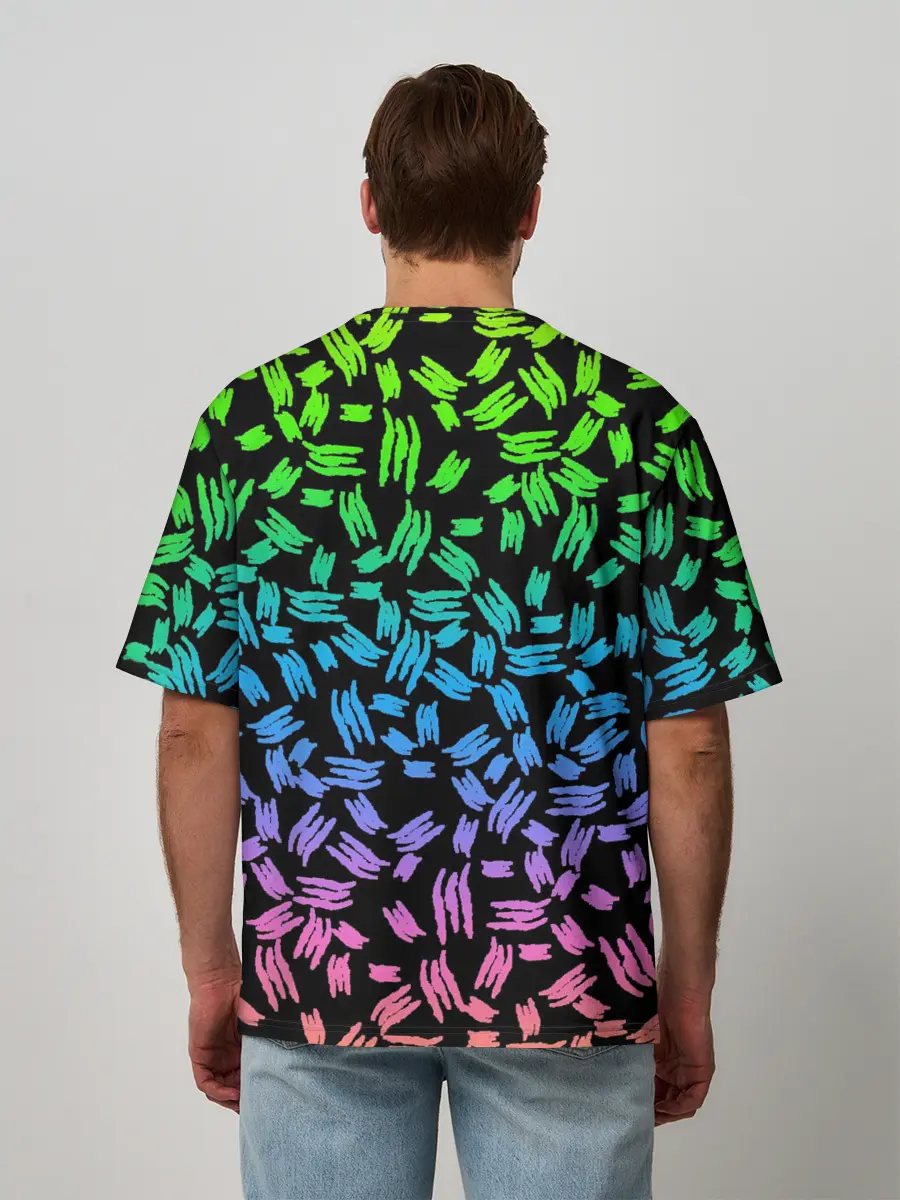 Мужская футболка оверсайз / PATTERN MONSTER ENERGY