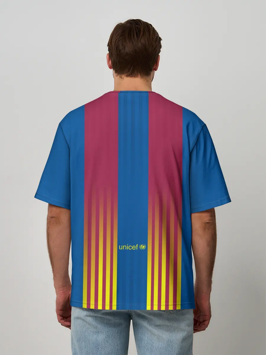 Мужская футболка оверсайз / FC Barcelona | El Clasico La Liga