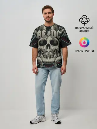 Мужская футболка оверсайз / AC/DC
