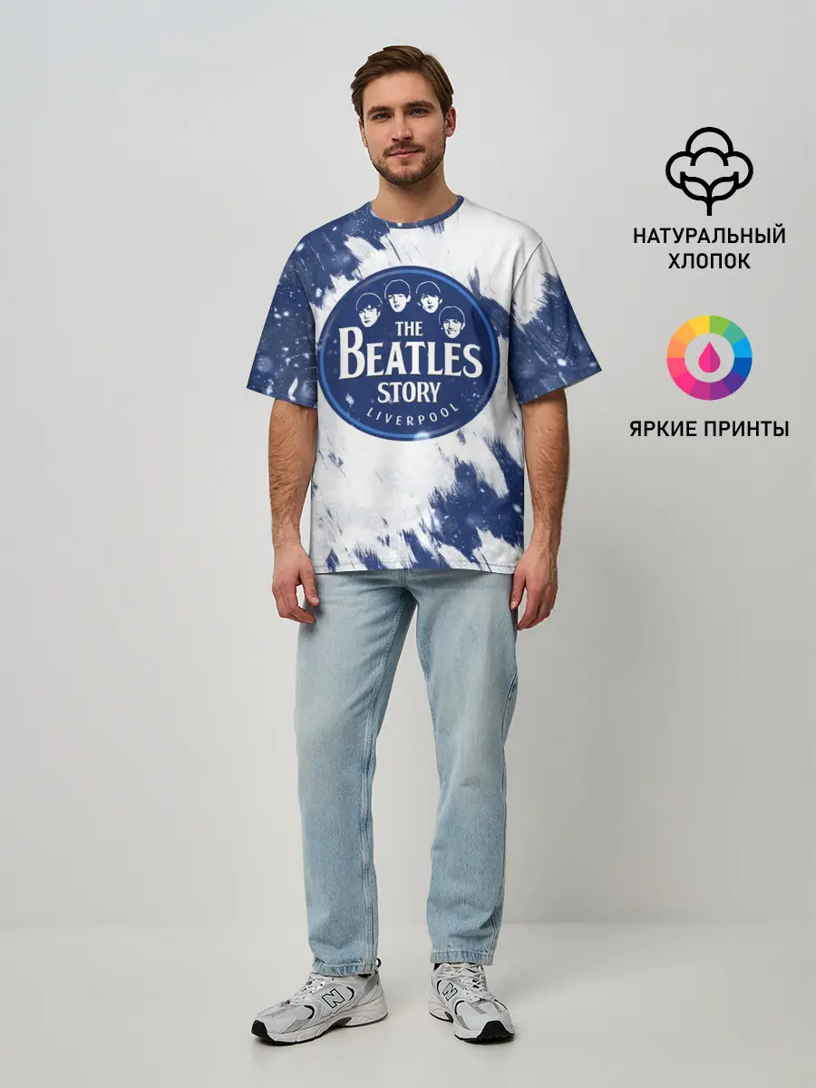 Мужская футболка оверсайз / The Beatles