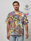 Мужская футболка оверсайз / ПСИХОДЕЛИКА / PSYHODELICA