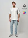 Мужская футболка оверсайз / Красивая геометрия