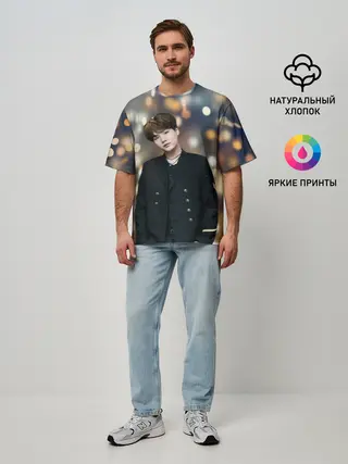 Мужская футболка оверсайз / MIN YOONGI