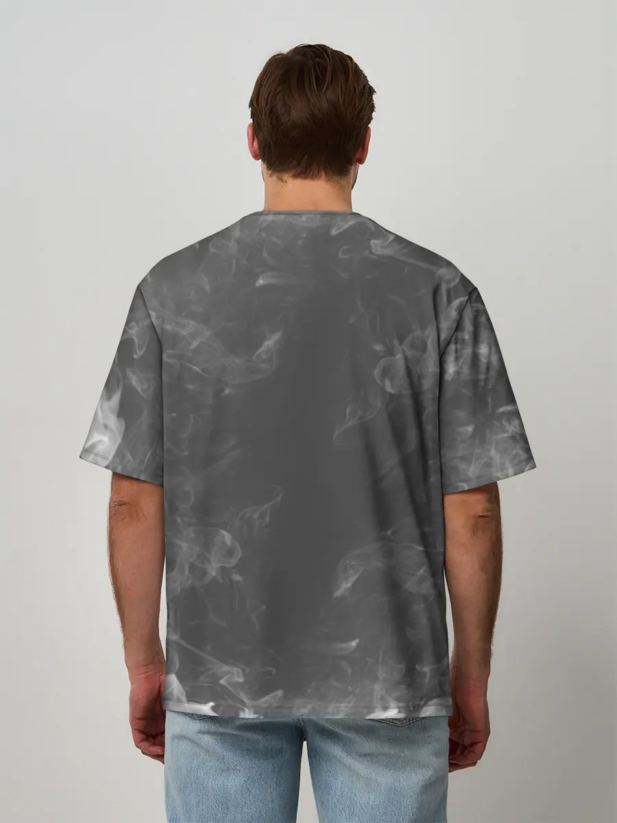 Мужская футболка оверсайз / Кровосток | Решетка