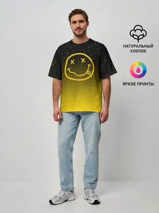 Мужская футболка оверсайз / NIRVANA SPACE