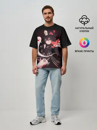 Мужская футболка оверсайз / HU TAO | ХУ ТАО