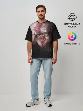 Мужская футболка оверсайз / God of War