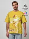 Мужская футболка оверсайз / PikaPika