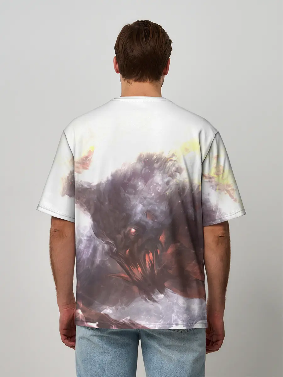 Мужская футболка оверсайз / Демон Войны | The Demon of War