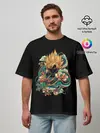 Мужская футболка оверсайз / Dragon Ball. Retro Style