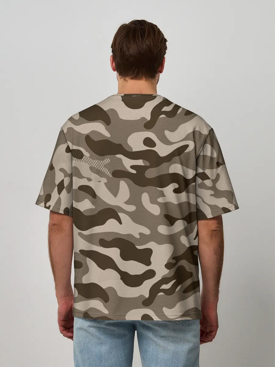 Мужская футболка оверсайз / КАМУФЛЯЖ