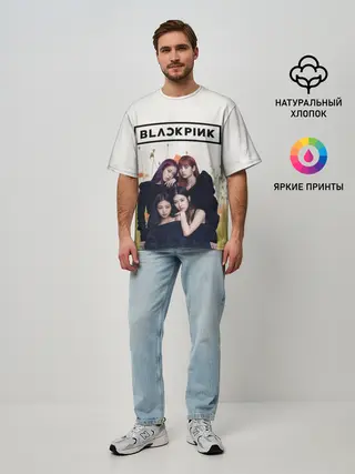 Мужская футболка оверсайз / BlackPink