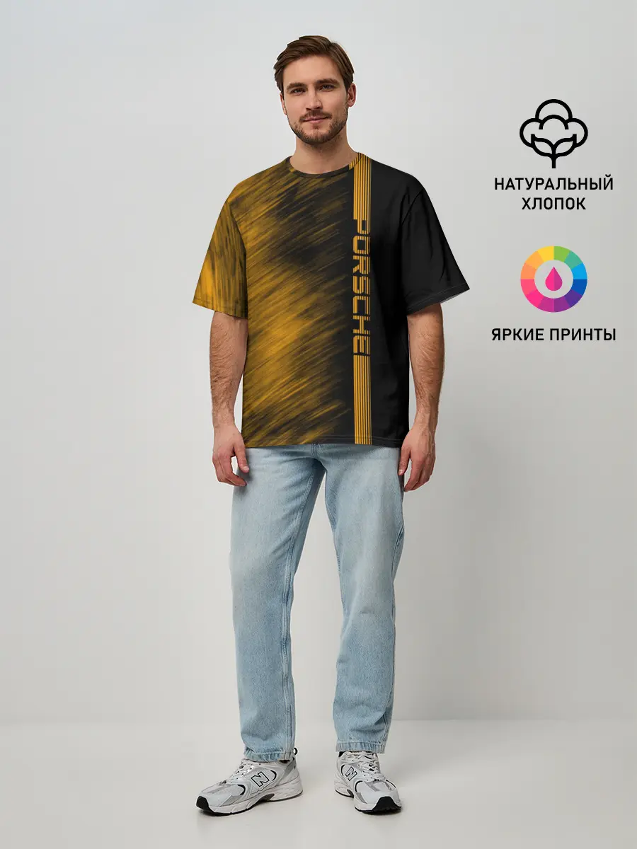 Мужская футболка оверсайз / Porsche