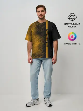 Мужская футболка оверсайз / Porsche