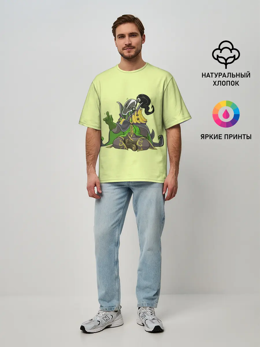 Мужская футболка оверсайз / Музыкальный Рубик | Dota 2