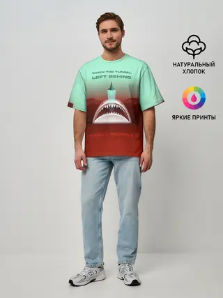 Мужская футболка оверсайз / Boris Norris - When the Tunnel