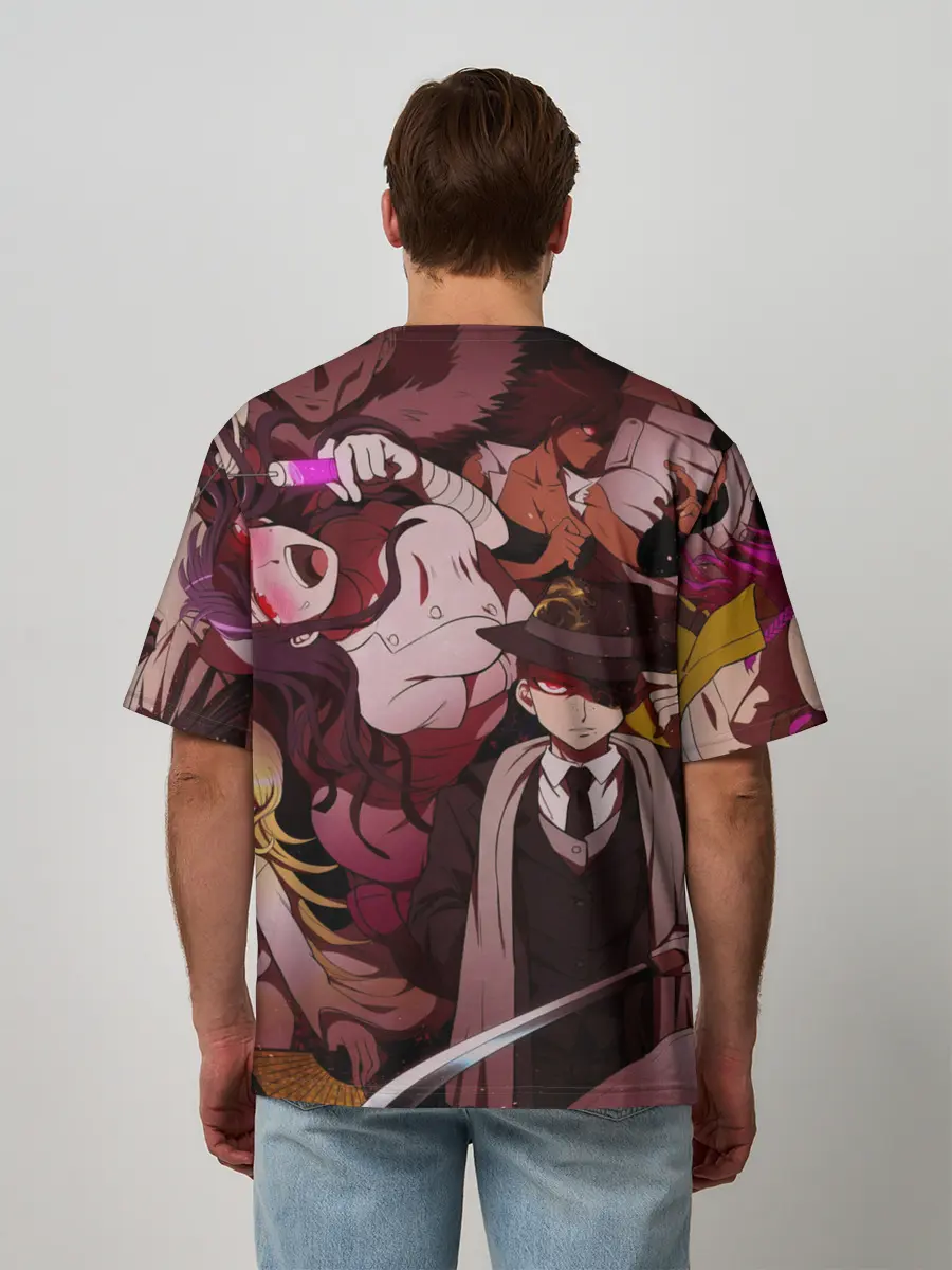 Мужская футболка оверсайз / danganronpa perso