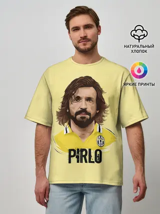 Мужская футболка оверсайз / Андреа Пирло