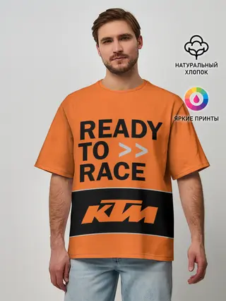 Мужская футболка оверсайз / KTM | READY TO RACE