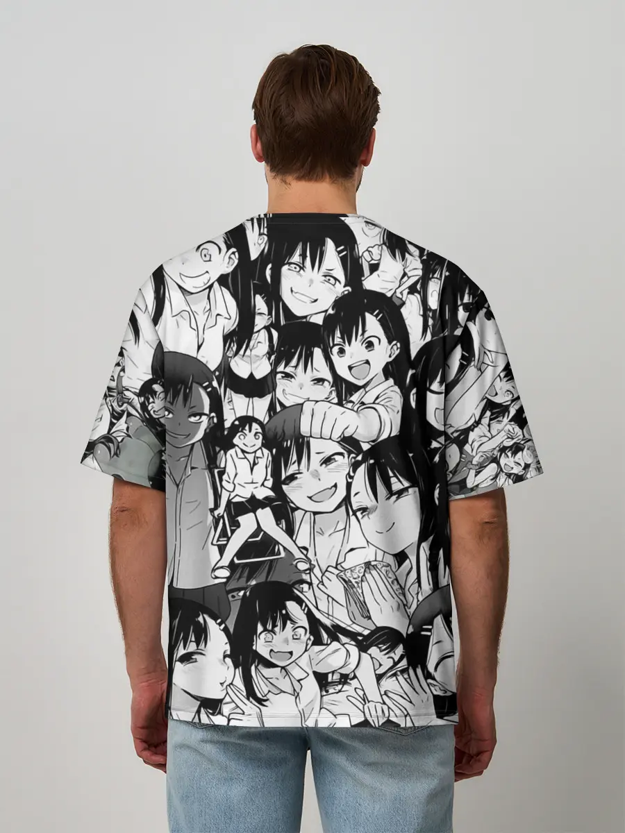 Мужская футболка оверсайз / Nagatoro Sempai