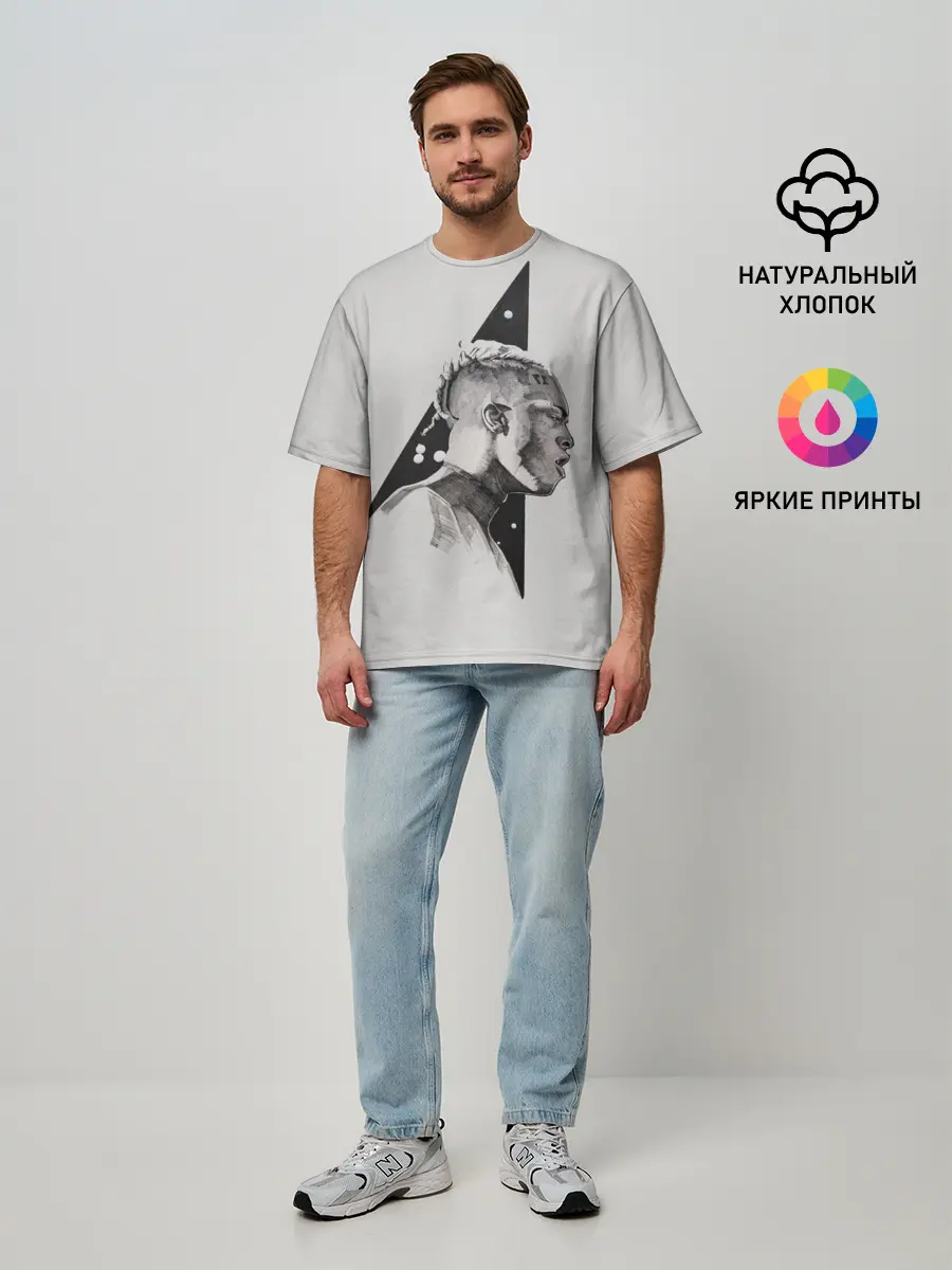 Мужская футболка оверсайз / XXXtentacion