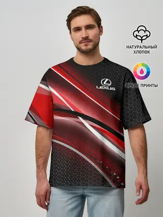 Мужская футболка оверсайз / LEXUS.