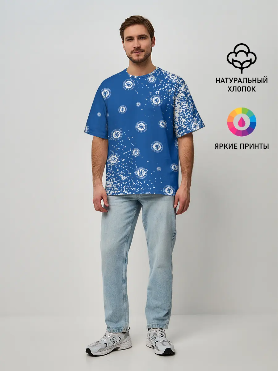 Мужская футболка оверсайз / CHELSEA F.C. / ЧЕЛСИ