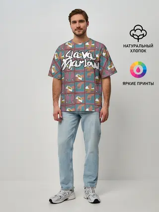 Мужская футболка оверсайз / SLAVA MARLOW