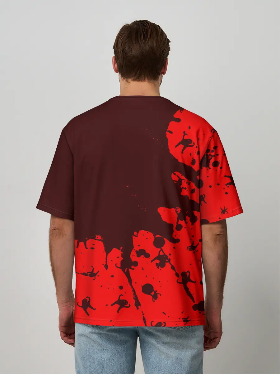 Мужская футболка оверсайз / ЪУЪ СЪУКА