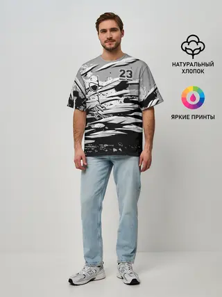 Мужская футболка оверсайз / Michael Jordan 23