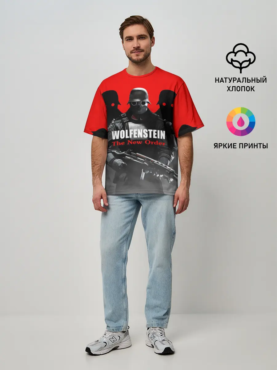 Мужская футболка оверсайз / Wolfenstein: The New Order