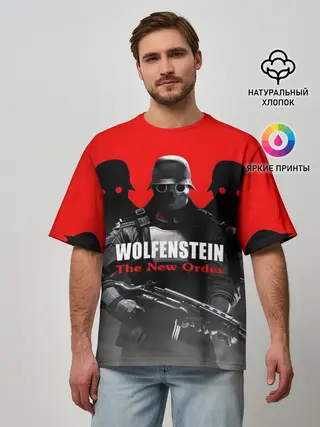 Мужская футболка оверсайз / Wolfenstein: The New Order