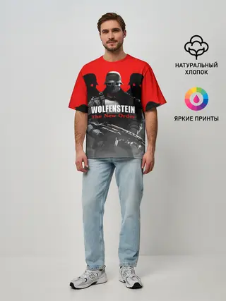 Мужская футболка оверсайз / Wolfenstein: The New Order