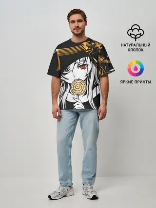 Мужская футболка оверсайз / Ведьма