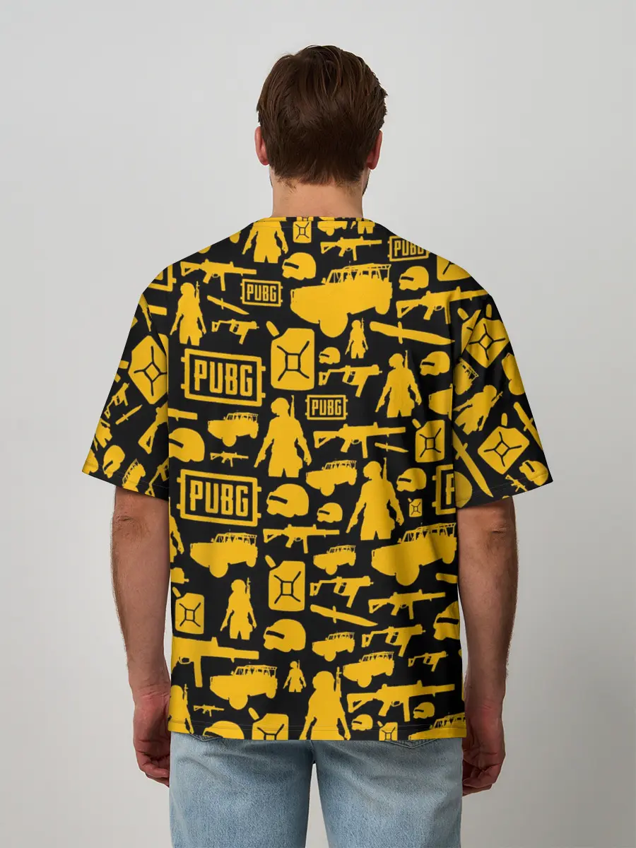 Мужская футболка оверсайз / PUBG
