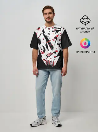 Мужская футболка оверсайз / Кровосток