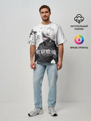 Мужская футболка оверсайз / Токийский гуль