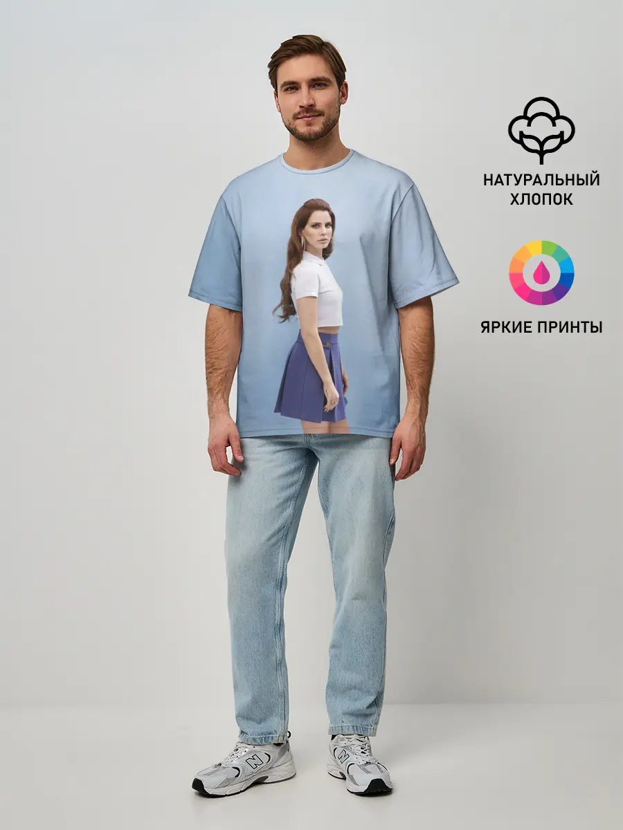 Мужская футболка оверсайз / Красивая Лана