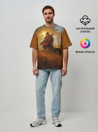 Мужская футболка оверсайз / русь