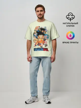 Мужская футболка оверсайз / Команда Драконьего яйца