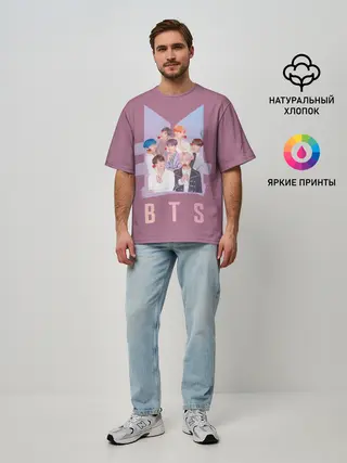 Мужская футболка оверсайз / BTS