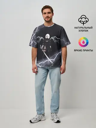 Мужская футболка оверсайз / Nier Automata | 2b Light