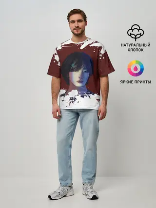 Мужская футболка оверсайз / MONSTA X | МОНСТА Х