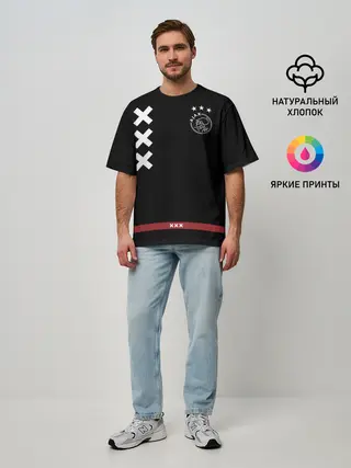 Мужская футболка оверсайз / Ajax Amsterdam